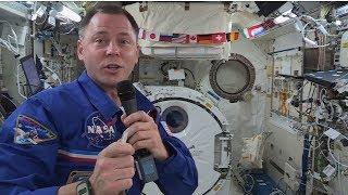 Astronaut Nick Hague speaks with the Space Symposium