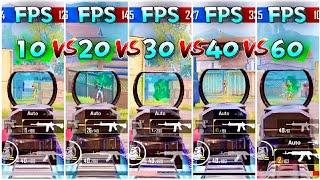 10FPS vs 20FPS vs 30FPS vs 40FPS vs 60FPS vs 90FPS  | BGMI | PUBG MOBILE | Does FPS Matter?