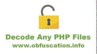 decode any php files online