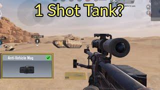 Can ZRG 20mm Sniper 1 Shot Tank? New Anti-Vehicle Mag vs Tank in COD Mobile | Call of Duty Mobile