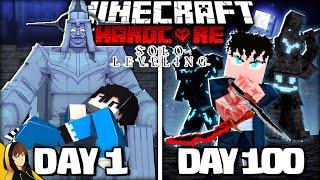 I Survive 100 Days in SOLO LEVELING in Minecraft Hardcore... Here's What Happened!