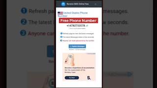 Virtual number FREE for OTP bypass  #shorts #viral #otp #unlimited #usa