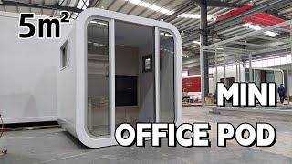 Mini Apple Cabin Office, An Offfice Pod For Working. #officedesign #officespace #applecabin