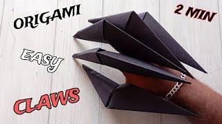 PAPER CLAWS ORIGAMI| DANGEROUS HORRER CLAWS TUTORIAL| STEP BY STEP FOLDING| GHOST PAPERCRAFT