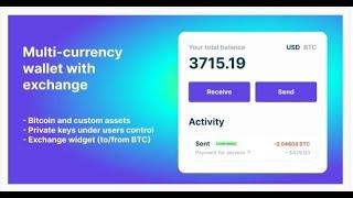 Bitcoin, Ethereum, ERC20 crypto wallets with exchange