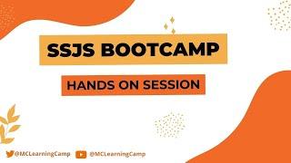 SSJS- Day1:  HandsOn Session