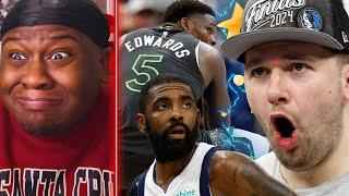 LUKA AND BROTHER IRVING DESTROYED ANT!  MAVS VS TIMBERWOLVES GAME 5 *REACTION* TATUM IN TROUBLE!