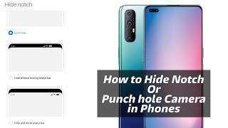 How to Hide Notch Or Punch hole Camera in Phones | How to Hide Notch | How to Hide Punchhole Camera