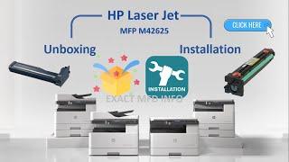 How to install HP Laser Jet MFP M42625 Unboxing , M438dn , M438nda Imaging unit  #hp #unboxing