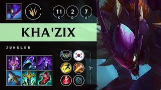 Kha'Zix Jungle vs Nidalee: Godlike - KR Challenger Patch 14.24