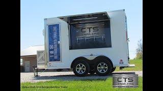 CTS 7 x 12 Deluxe Draft Refrigerated Beer Trailer