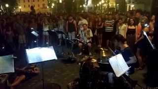 Brass against the machine, probably the best street party in Ljubljana