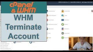 WHM / cPanel: Terminate Account in WHM