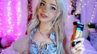 ASMR | A Flirty Student Practices On You! (Brushes, Tapping, Personal Attention)