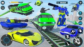 Mega Train Robot transformation games 2023 - Android iOS Gameplay