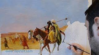 Gerome - Arabs Crossing the Desert | Art Reproduction Oil Painting