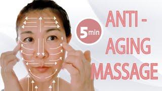 ANTI-AGING SELF MASSAGE. My favorite techniques in less than 5 minutes. Faster and shorter version.
