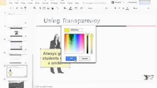 Transparent Fill in Google Slides and Draw