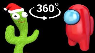 VR 360 Cactus Beatbox vs Amongus, When the imposter is sus (beatbox meme) | 360 video
