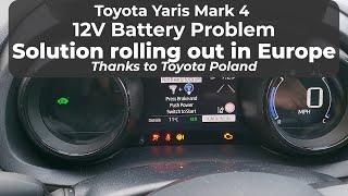 Faulty 12V batteries warranty replacement in Toyota Yaris Mark 4