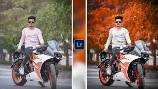 KTM Bike Photo Editing In Lightroom | MOODY Orange Effect Photo Editing - SC Editing World