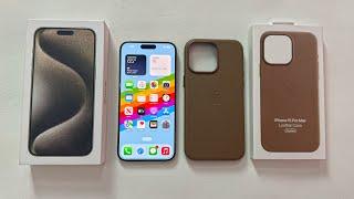 iPhone 15 Pro Max Unboxing : Natural Titanium & Camera Test