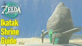 Zelda Tears of the Kingdom Ikatak shrine guide / walkthrough, (the Gisa Crater crystal puzzle)