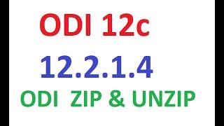 ODI 12c tutorial odizip and OdiUnzip Package tools