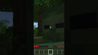 Lag Makes Zombie Glitch Out and Run Away in Minecraft