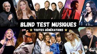 BLIND TEST MUSIQUES DE 1960 À 2024  - 70 EXTRAITS (TOUTES GÉNÉRATIONS)