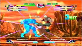 Marvel vs Capcom 2: HD Remix: PS360HD vs UltimateXFire (Online Party Match #6)(vShinobi+Angeal18)