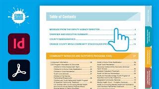 Interactive PDF Design | Table of Contents Navigation