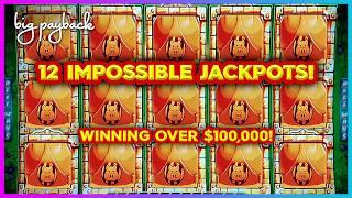12 IMPOSSIBLE Slot Bucket List JACKPOTS! This is WHY WE WATCH!