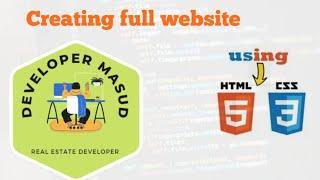 Creating a simple website with HTML and CSS||web development||programming...