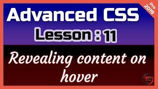 CSS Advanced Tutorial: Revealing content on hover