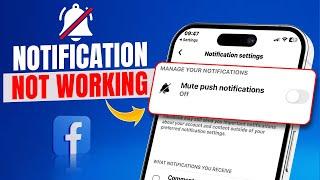 How to Fix Facebook Notifications Not Working on iPhone | Facebook Notification Not Showing