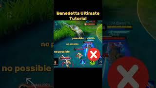 Benedetta Ultimate Tutorial mobile legends #tutorial #shorts #mlbb