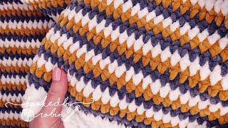 The EASIEST & BEST Crochet Stitch for Chenille Yarn 