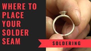 Where To Place Your Solder Seam - Making Silver Stacker Rings