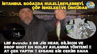 LRF istavrit avı.JİG HEAD VE DROP SHOT la ATÇEK YAPTIK.istanbul boğazda olta balık lrf avı.