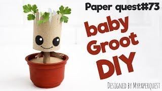 МАЛЫШ  ГРУТ СВОИМИ РУКАМИ | СТРАЖИ ГАЛАКТИКИ | DIY BABY GROOT FLOWER POT | GUARDIANS OF THE GALAXY