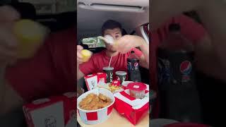 I did a #drivethrough roulette at #KFC but had to fit it all in a #burrito 