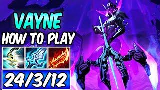 HOW TO PLAY VAYNE ADC & CARRY | Best Build & Runes | Diamond Player Guide | League of Legends | S14