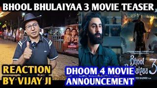 Bhool Bhulaiyaa 3 Movie Teaser | Dhoom 4 Announcement | Reaction By Vijay Ji | Kartik A | Ranbir K