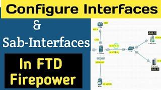 Day-5 | Configure Interfaces and Sub Interfaces in FTD with FMC | Cisco Firepower Tutorial