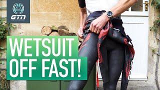 How To Remove Your Wetsuit Quickly | Go From Swim To Bike Faster!