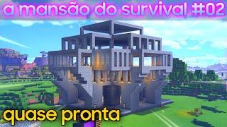 Minecraft PE - a mansão do SURVIVAL #02