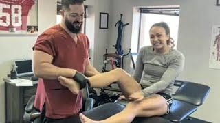 Michelle Waterson gets EXCRUCIATING UFC therapy!