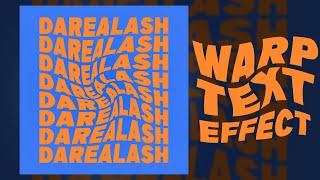 Warp Text Effect Tutorial in PHOTOSHOP | easy photoshop tutorial