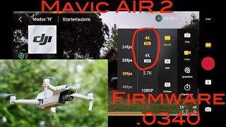 Mavic Air 2 neue new Zoom Funktion function - Firmware Update 340
